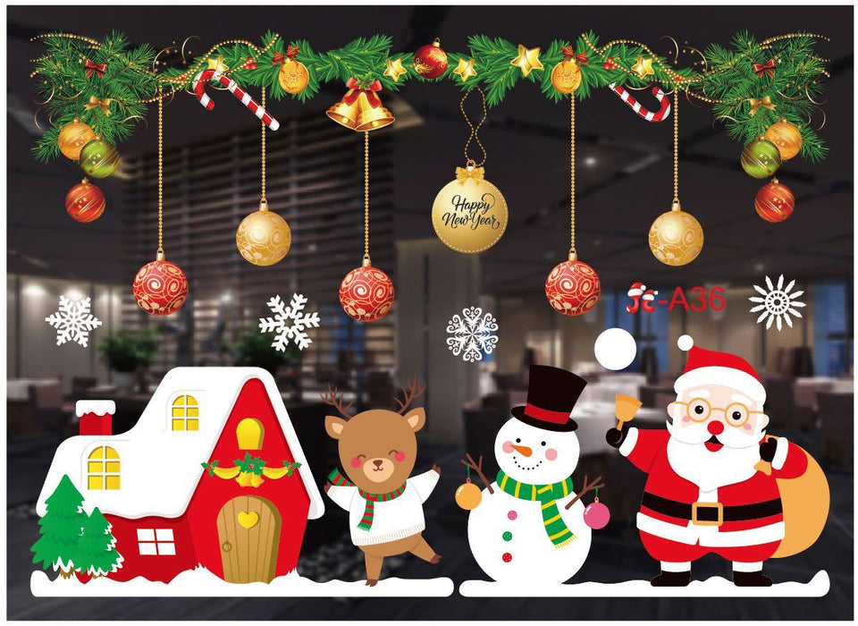 Christmas color window stickers
