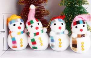 Decoración navideña muñeco de nieve muñeco pequeño regalo colgante decoración navideña regalo para niños