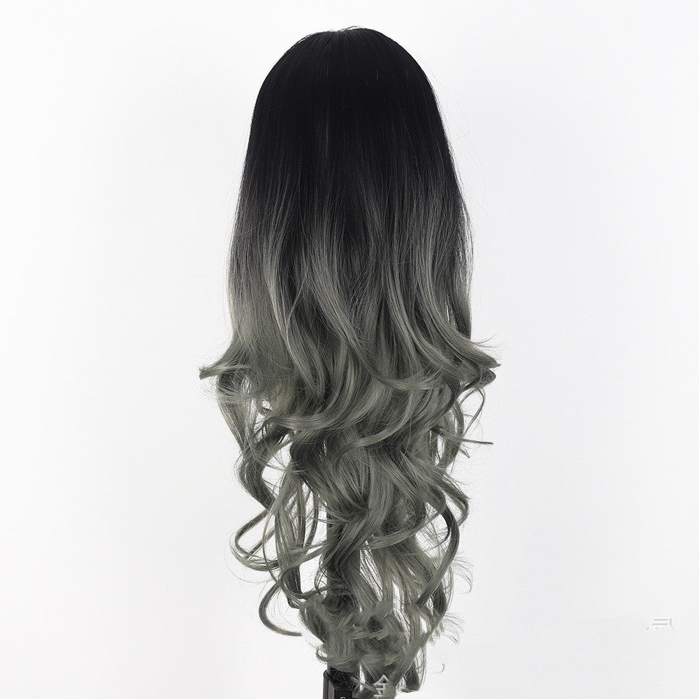 The New Rose Net Wig Is Thin And Straight With Long Curls