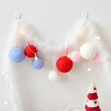 Seahorse yarn christmas ball ornament