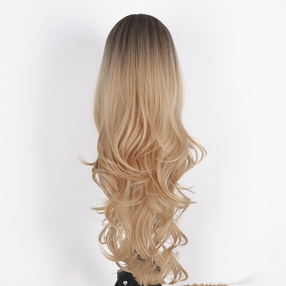 The New Rose Net Wig Is Thin And Straight With Long Curls