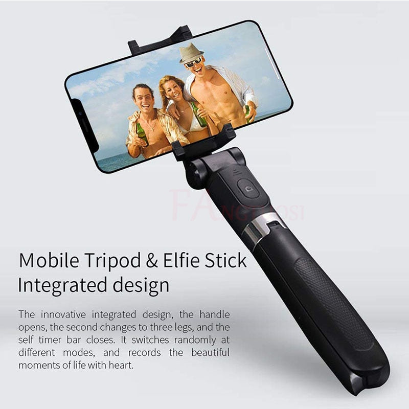 Compatible with Apple, Tripod Selfie Stick Mobile Universal Live Triangle Bracket One Bluetooth Selfie Artifact
