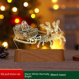 Weihnachtsdekoration, 3D-Lampe, Acryl-LED-Nachtlichter, Neujahr, Valentinstag, Weihnachten, Kindergeschenk, Weihnachtsschmuck