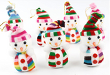 Weihnachtsdekoration, Schneemann-Puppe, kleine Puppe, Geschenkanhänger, Weihnachtsdekoration, Kindergeschenk