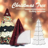 Handgefertigter Weihnachtsbaum-Quiltbezug, Lineal, Weihnachtsmuster, Quilt-Vorlage