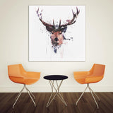 16'' Abstract Stag Deer Canvas Picture Printed Paintings Décor Framed / Unframed