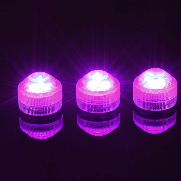 1X 10X Remote Control Submersible LED Candle Tea Light Waterproof RGB Table Lamp Decoration