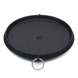 12 Inch Korean Barbecue Nonstick Plate Grill Pan Maifan Stone Round Cooker BBQ Tray