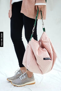 Rosa schlichte Damen-Rucksack-Umhängetasche