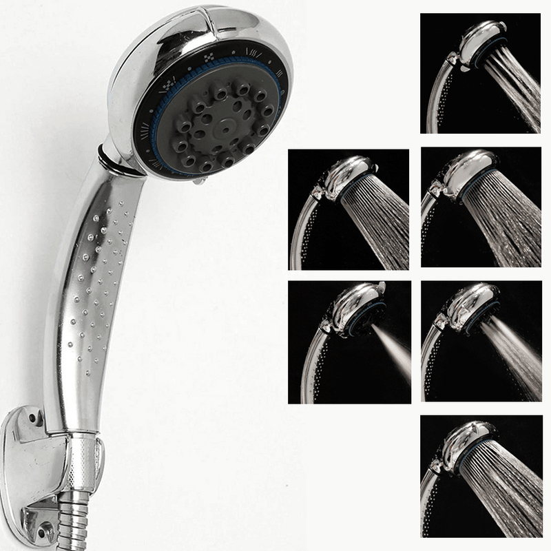 6 Functions ABS Hand Held Water Saving Pressurize Shower Head