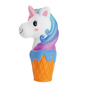 Oriker Squishy Jumbo 20Cm Galaxy Rainbow Horse Animal Cup Slow Rising Scented Toy Gift with Pcaking
