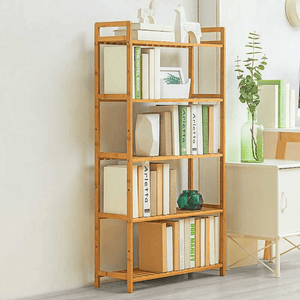 Bookshelf Bamboo Shelf Bookcase 3/4/5 Layers