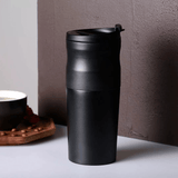 Protable Electric Coffee Grinder from Double-Layer Filter 1200Mah Battery Heat Preservation Coffe Cup for Office Travel Camping