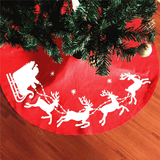 100Cm Red Christmas Tree Skirt Santa Claus Tree Skirt Christmas Decoration Supplies Ornament