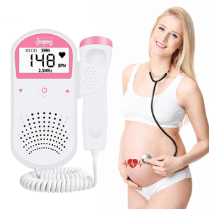 Doppler Fetal Baby Monitor Doppler para mujeres embarazadas Home Sonar Doppler para Pregnants Doppler Detector 2.5Mhz Sin radiación
