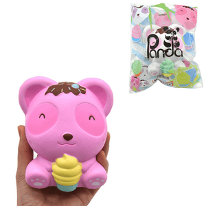 Kiibru Panda Squishy Bear Ice Cream 11.5Cm Licensed Slow Rising with Packaging Collection Gift Soft Toy
