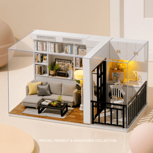 1:32 DIY Doll House Handmade Wooden Doll House Toy for Kids Birthday Gift Home Decoration Collection