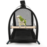 Transparent Handbag Travel Backpack Bird Carrier Cage Nest Pet Parrot Breathable