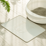 Jordan&Judy JJ-PE0014 Cat Litter Pad Silicone Material Waterproof White Pet Mat From