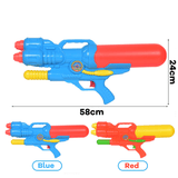 1500Ml Red or Blue Toy Water Sprinkler with a Range of 7-9M Plastic Water Sprinkler for Children Beach Outdoor Toys