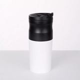 Molinillo de café eléctrico portátil con filtro de doble capa, batería de 1200Mah, taza de café con conservación del calor para viajes de oficina y Camping