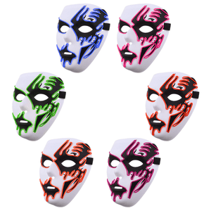 Halloween Mask LED Luminous Flashing Party Masks Light up Dance Halloween Cosplay Props