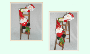 Christmas Party Home Decoration Santa Claus Skiman Ladder Toys for Kids Children Gift