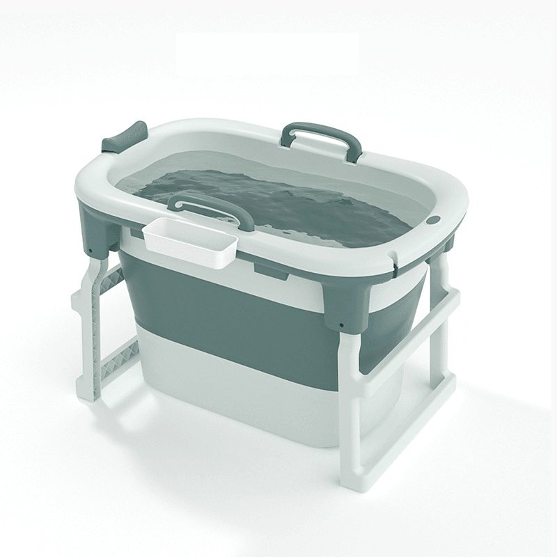 103X65X25.5Cm Heighten Folding Bathtub Bath Barrel Adult Basin Kid Swim Tub Spa Sauna Bathtub