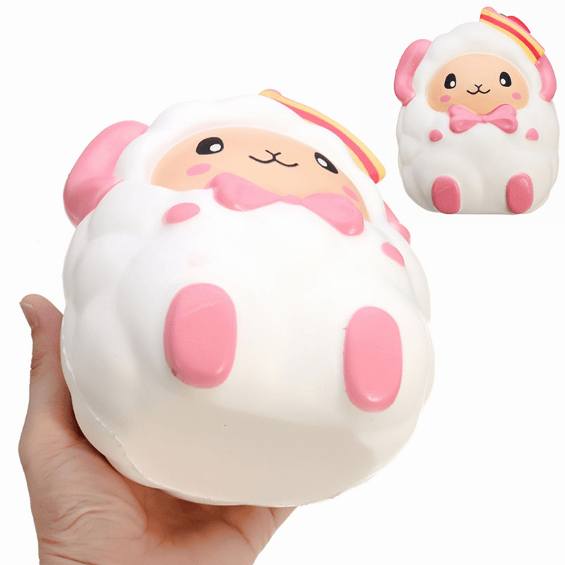 Squishyshop Huge Strawberry Sheep Squishy 19CM Jumbo Slow Rising Collection Gift Decor Giant Toy