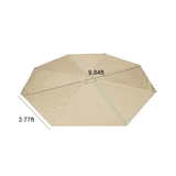 GREATT 3M Outdoor Umbrella Canopy Replacement Fabric Garden Parasol Roof for 8 Arm Sun Cover