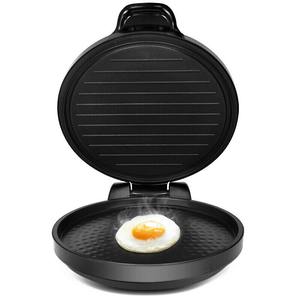 1200W 180-Degree Rotating Double-Sided Pancake Pot Machine One Button Operation Removable Drip Tray Temperature Control