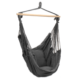Deluxe Hanging Hammock Chair Swing INCLUDES Soft Cushions Outdoor Camping Frame