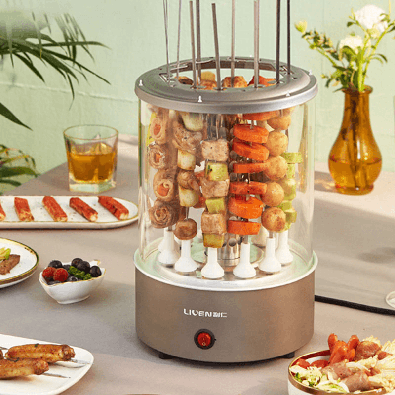 LIVEN KL-J120 Automatic Rotating Kebab Machine 1100W Button Control 360°Automatic Rotating Roast from Ecological Chain