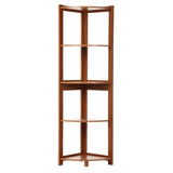 5 Tiers Corner Bookshelf Multifunctional Storage Shelf Bookcase Decoration Display Standing Shelves for Home Office