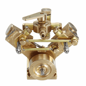 Microcosm Micro Scale M2B Motor de vapor marino de doble cilindro Modelo Stirling Engine Colección de regalos