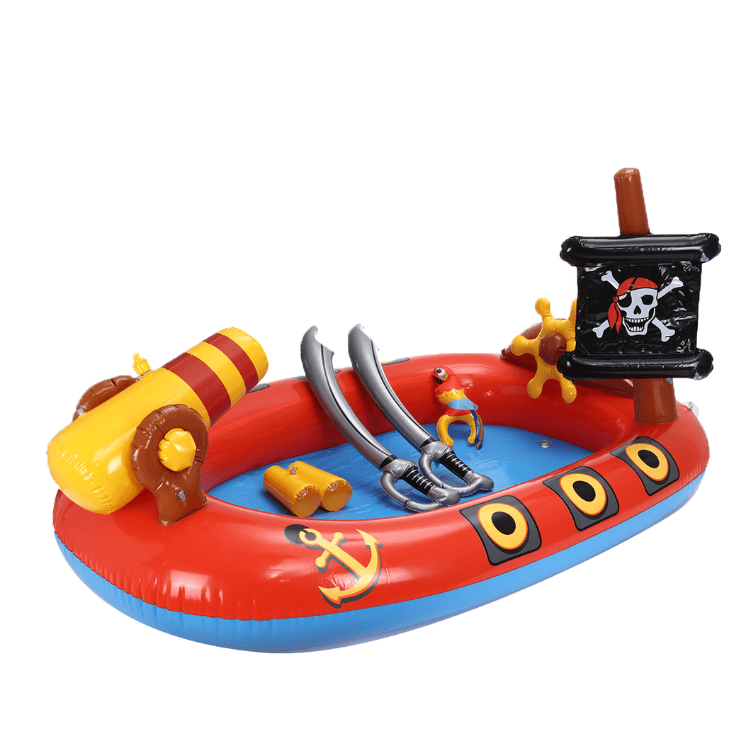 Pirate Boat Inflatable Swimming Pool Children Fountain