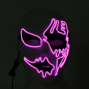 Halloween Mask LED Luminous Flashing Party Masks Light up Dance Halloween Cosplay Props