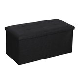 2-In-1 Storage Box Stool Multifunctional Folding Sofa Ottoman Footrest Footstool Square Chair for Home Office