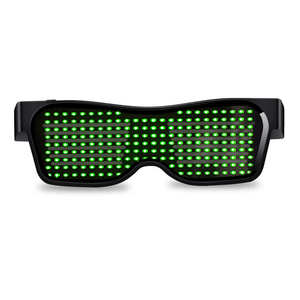 LED Glasses Bluetooth Control Christmas Bar Party Decoration Toys USB Charging