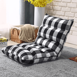 Folding Lounger Sofa Floor Chair Tatami Seat Pad Height Adjustable Lazy Backrest Cushion Chair Office Home Balcony Furniture