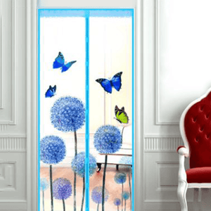 Door Curtain Magnetic Fly Bug anti Insect Mosquito Encrypt Screen Protector Butterfly Pattern Door Curtains