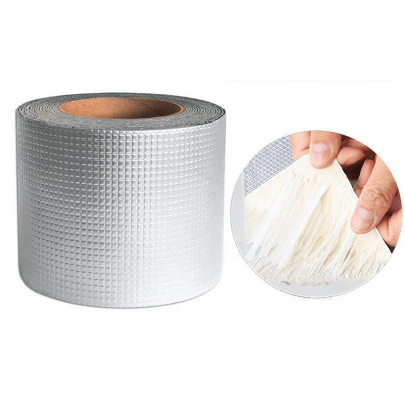 Aluminum Foil Butyl Rubber Tape Self Adhesive Waterproof Tape for Roof Pipe Caulking Super Fix Duct Tape