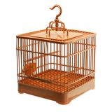 Birds Cage Plastic Hanging Feed Holder Parrot Macaw Pets Carrier Portable Set Bird Net