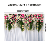 5X3Ft 7X5Ft Flower Wall Studio Silk Backdrop Photography Prop Photo Background