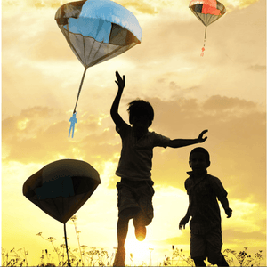 Kids Hand Throwing Parachute Kite Outdoor Play Game Toy