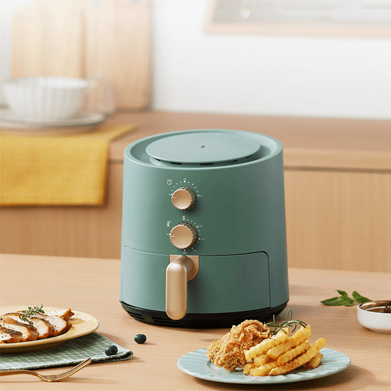 PETRUS PE7615 Electric Air Fryer 700W 1.3L Small Fryer Pot with Timer Controls