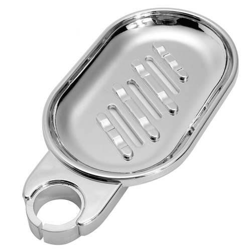Soap Dish Adjustable Shower Rail Slide Soap Plates Smooth Bathroom Holder