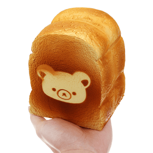 Bread Squishy Giant Bear Toast 13CM Scented Soft Toys Gift Collection with Packaging