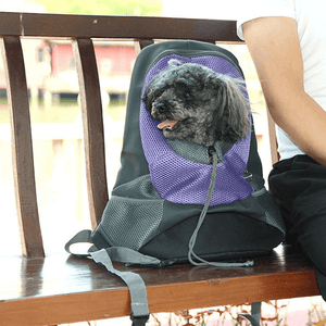 Oxford Cloth Breathable Mesh Pet Backpack Dog Portable Travel Out Backpack Carrier