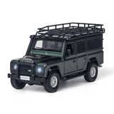 1:32 Alloy Land Rovers Defenders Rear Wheel Pull Back Diecast Car Model Toy with Sound Light for Gift Collection